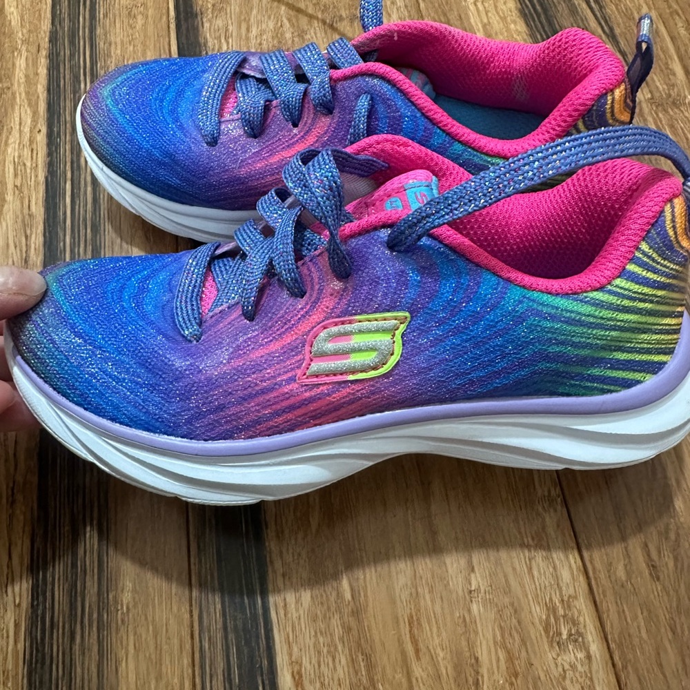 Skechers Kids' Blue and Pink Sneakers